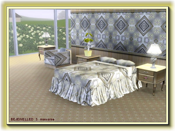 Sims 3 — Bejewelled 3 pattern by marcorse — Bejewelled 3 is the third in a series of 12 Geometric patterns, all featuring