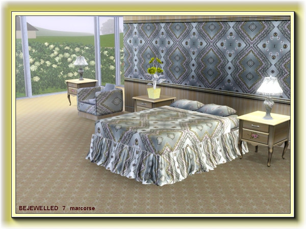 Sims 3 — Bejewelled 7 pattern by marcorse — Bejewelled 7 is the first in the second set of 6, in a series of 12 Geometric