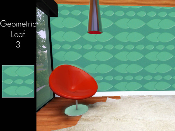 Sims 3 — Geometric Leaf 3 by danielaoecksler — Geometric Leaf 3 pattern