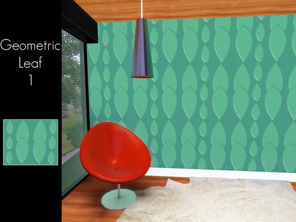 Sims 3 — Geometric Leaf 1 by danielaoecksler — Geometric Leaf 1 pattern