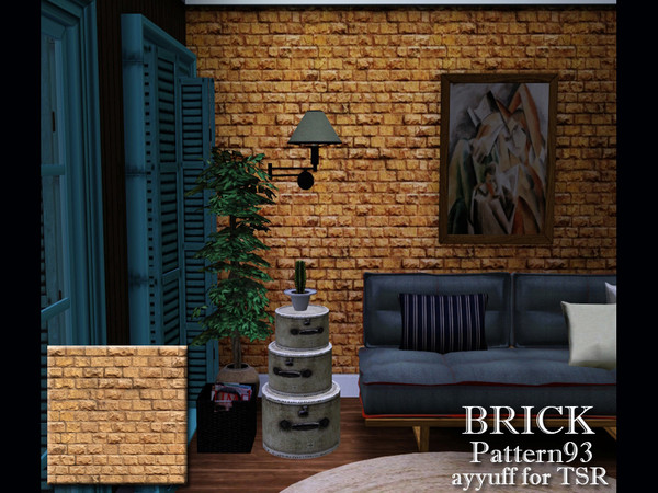 Sims 3 — Brick Pattern 93 by ayyuff — Brick Pattern 93