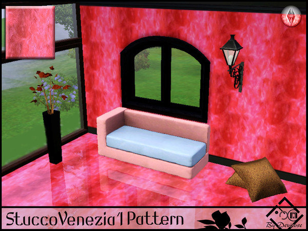 Sims 3 — StuccoVenezia1 by Devirose — Found in the category 'Paint', created using EA's 'Create a Pattern'.'-No need