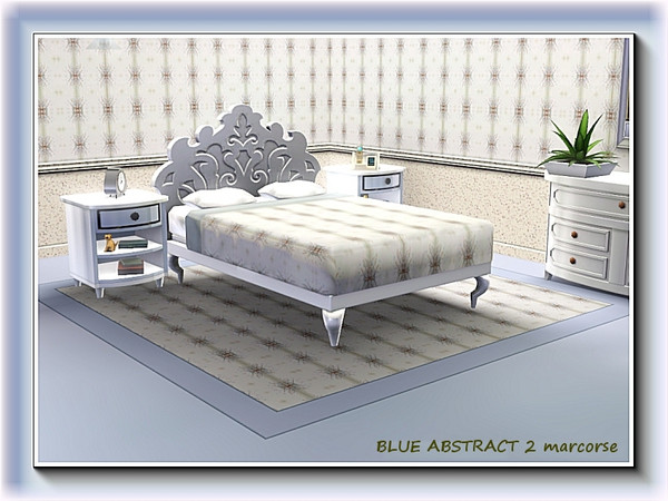 Sims 3 — Blue Abstract 2 pattern by marcorse — A smaller scale version of Blue Abstract.