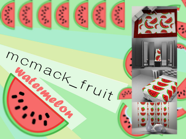 Sims 3 — watermelons set by mcmack232 — Fresh fruit! Summer is coming - even in your sim' village!