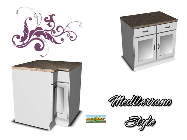 Sims 3 — S3C Mediterrano Style Counter by ruhrpottbobo — S3C Mediterrano Style Counter 