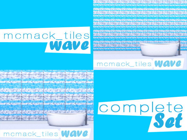 Sims 3 — Tiles pattern by mcmack232 — Beautiful tiles, useable everywhere - in your sim bathrooms, kitchens or even