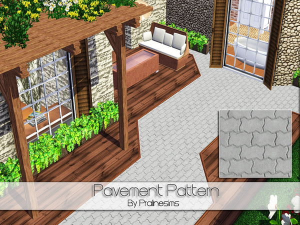 Sims 3 — Pavement Pattern by Pralinesims — By Pralinesims under: Rock/Stone