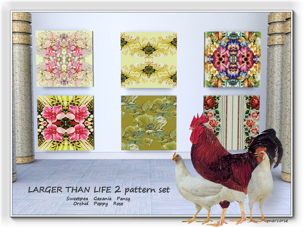 Sims 3 — Larger Than Life 2 pattern set by marcorse —  ---------------------------------------------- SPECIAL NOTE: