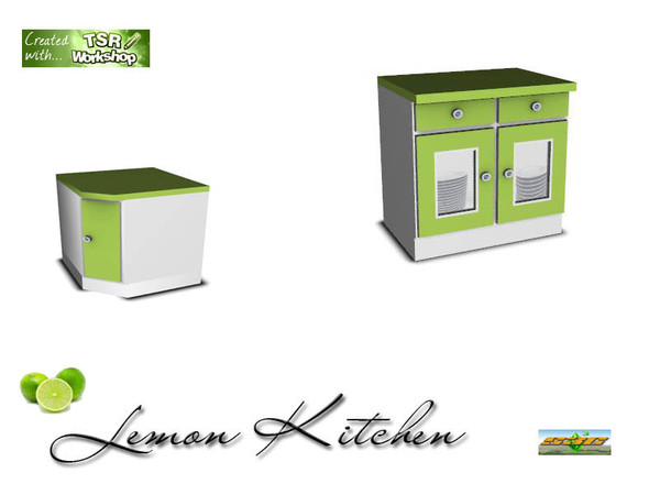 Sims 3 — S3C Lemon kitchen counter by ruhrpottbobo — S3C Lemon kitchen counter 