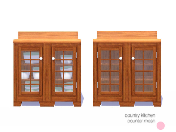 Sims 3 — Country Counter Mesh by DOT — Country Counter Mesh by DOT of The Sims Resource