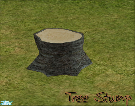 Sims 2 — Fall Picnic Area - Tree Stump by sim_man123 — New mesh from my Fall Picnic Area for the Tree Stump. Items can be