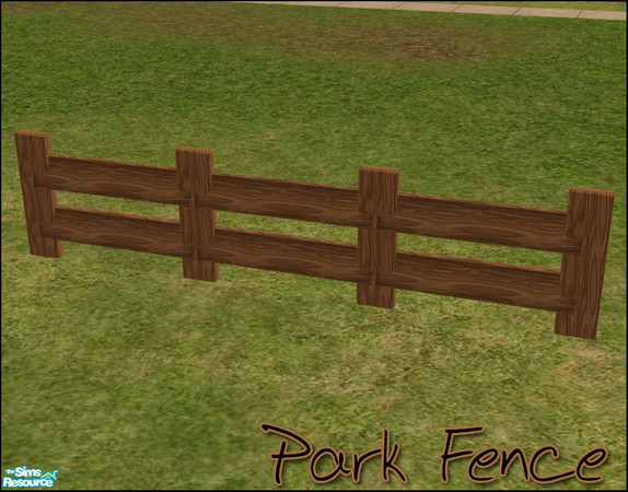 Sims 2 — Fall Picnic Area - Fence by sim_man123 — Fence mesh from my Fall Picnic Area set.