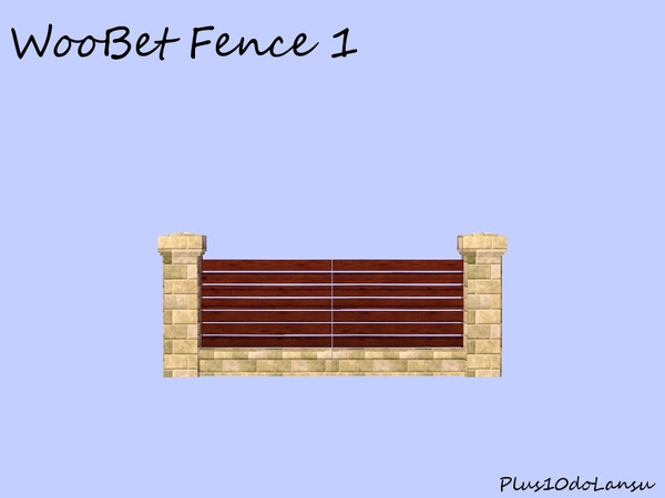 Sims 3 — WooBet Fence P10DL by plus10dolansu2 — WooBet Fence P10DL WodBet Fence Plus10doLansu
