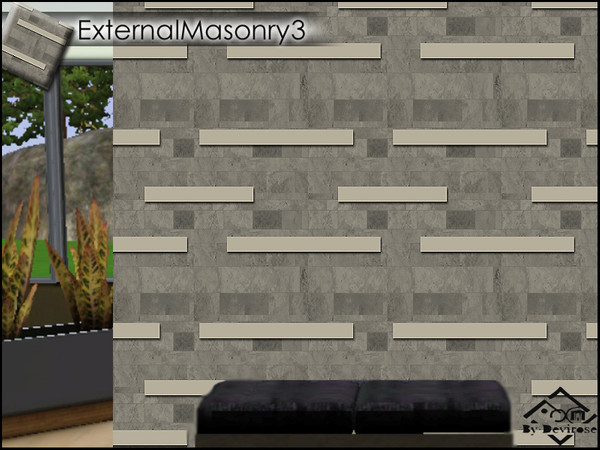 Sims 3 — ExternalMasonry3 by Devirose — Texture created By Devirose-,found in the category 'Masonry', created using EA's