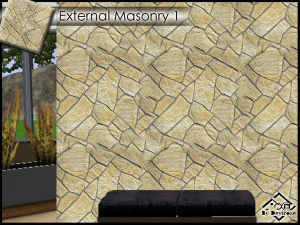 Sims 3 — ExternalMasonry1 by Devirose — By Devirose-,found in the category 'Masonry', created using EA's 'Create a