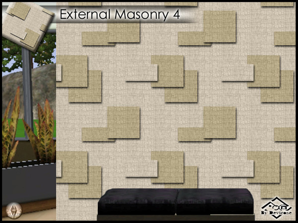 Sims 3 — ExternalMasonry4 by Devirose — Texture created By Devirose-,found in the category 'Masonry', created using EA's