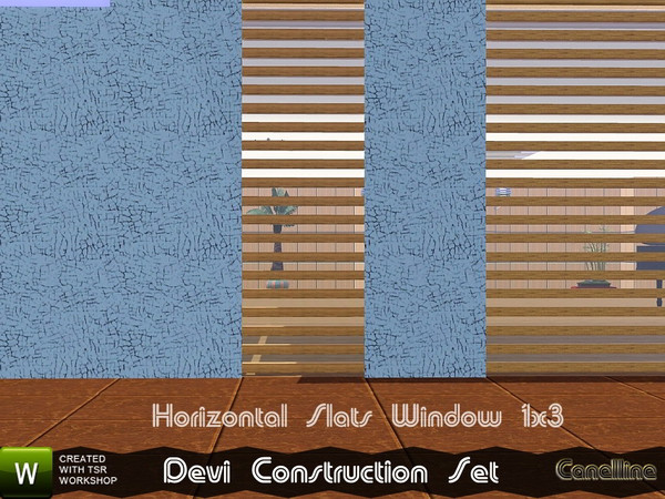 Sims 3 — Devi Construction set. Very Stretch Slats 1x3 Window. by Canelline — Devi Construction set. Very Stretch Slats