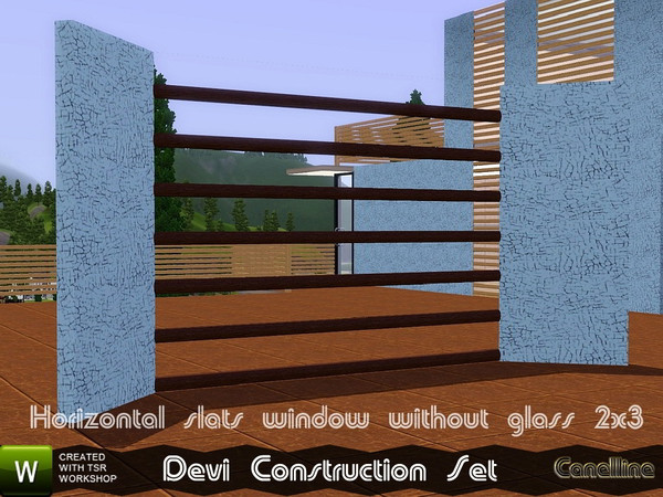 Sims 3 — Devi Construction set. Tall Modern Window Without Glass. by Canelline — Devi Construction set. Tall Modern