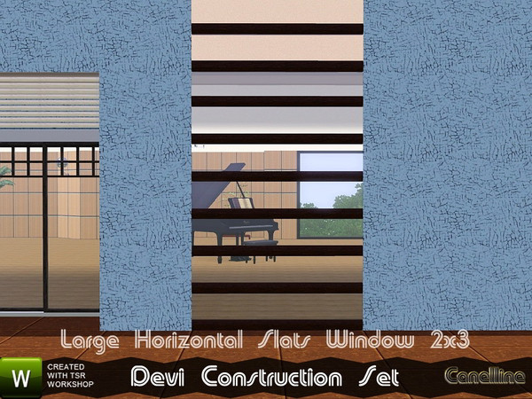 Sims 3 — Devi Construction set. Tall Modern Window. by Canelline — Devi Construction set. Tall Modern Window.