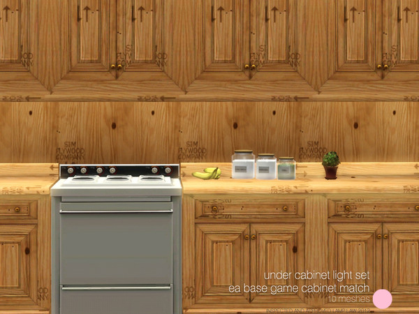 Sims 3 — Under Cabinet Light Set by DOT — Under Cabinet Light Set EA Base Game Fit. Modern and Contemporary Design for