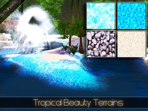 Sims 3 — Tropical Beauty Terrains by Pralinesims — By Pralinesims