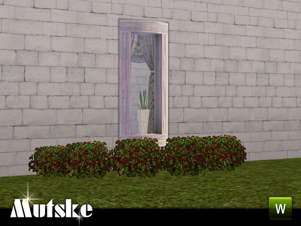 Sims 3 — Hampton Window Tall 1x1 by Mutske — 1 recolorable part. Made by Mutske@TSR. TSRAA.