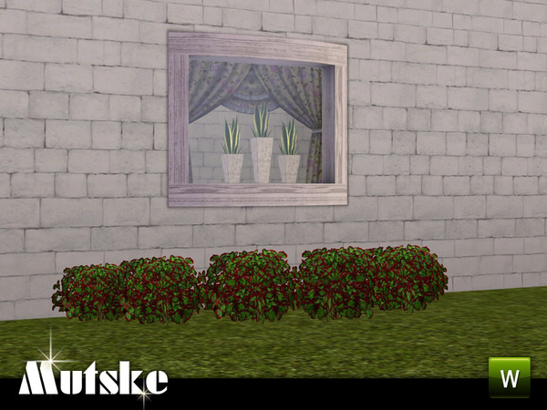 Sims 3 — Hampton Window Counter 2x1 by Mutske — 1 recolorable part. Made by Mutske@TSR. TSRAA.