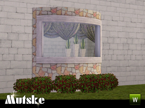 Sims 3 — Hampton Window Counter 3x1 by Mutske — 3 recolorable parts. Made by Mutske@TSR. TSRAA.