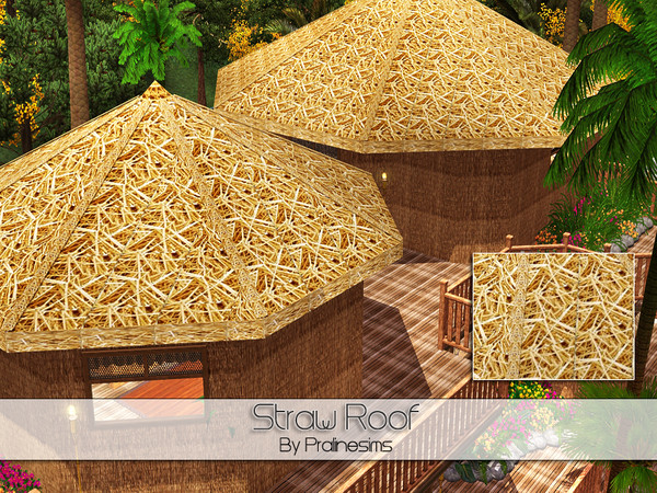 Sims 3 — Straw Roof by Pralinesims — By Pralinesims