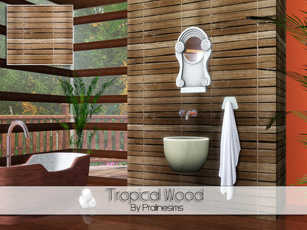 Sims 3 — Tropical Wood by Pralinesims — By Pralinesims/under Wood