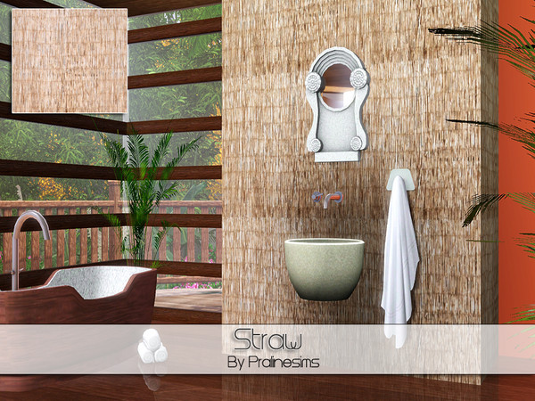 Sims 3 — Straw by Pralinesims — By Pralinesims/under Weave-Wicker