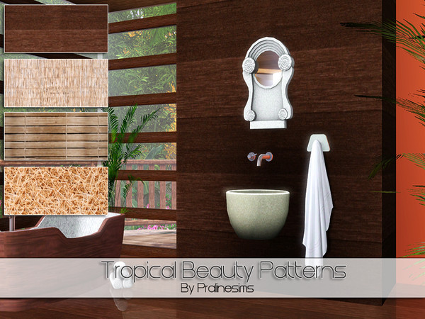 Sims 3 — Tropical Beauty Patterns by Pralinesims — By Pralinesims