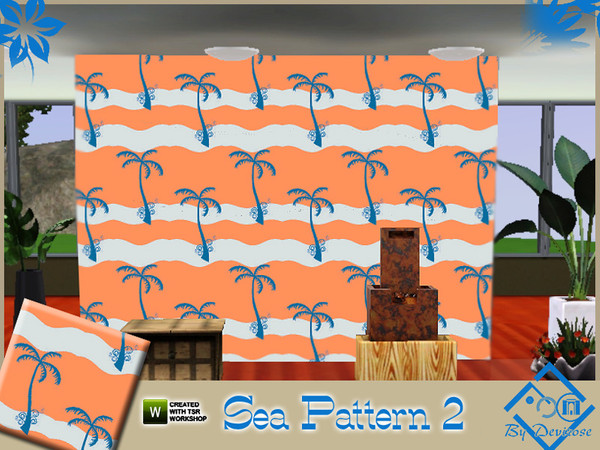 Sims 3 — Sea Pattern 2 by Devirose — by Devirose - No need expansion pack,base game compatible.-Enjoy^^