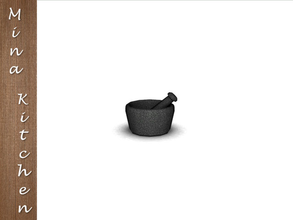 Sims 3 — Mina pestle & mortar by IrishStar — Mina pestle & mortar. Part of the Mina kitchen. By IrishStar @TSR