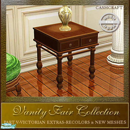 Sims 2 — Vanity Fair Extras - Endtable 02 Mesh by Cashcraft — Vanity Fair Extras, Part V of the Vanity Fair Collection