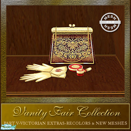 Sims 2 — Vanity Fair Extras - Handbag Mesh by Cashcraft — Vanity Fair Extras, Part V of the Vanity Fair Collection