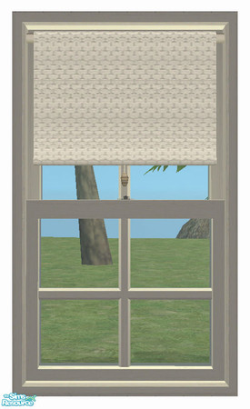Sims 2 — Roller Blind (Shutter) 2tile STRAIGHT by simtomatic — To fit the Shuttered 2-tile Kitchen Window.