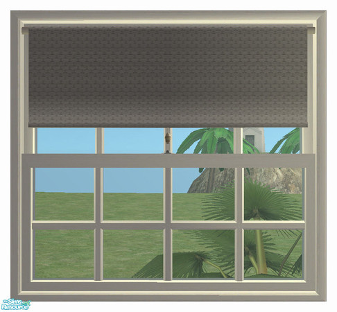 Sims 2 — Roller Blind (Shutter) 3tile DIAGONAL by simtomatic — To fit the diagonal version of the Shuttered 3-tile