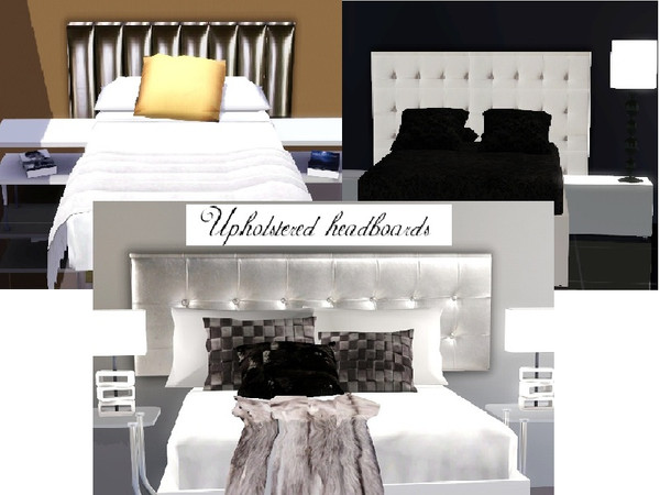 Sims 3 — Upholstered headboard by patrymad — Upholstered headboard combines perfectly with decorations in different