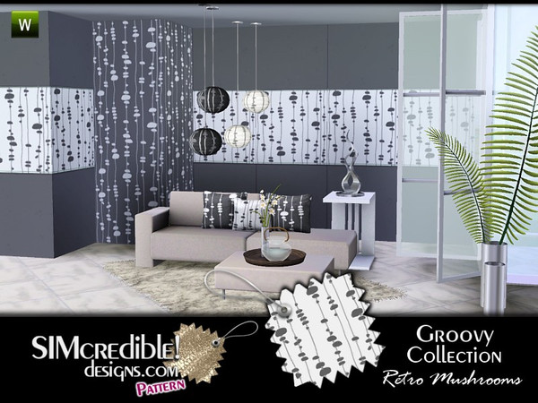 Sims 3 — Groovy Retro Mushrooms by SIMcredible! — by SIMcredibledesigns.com