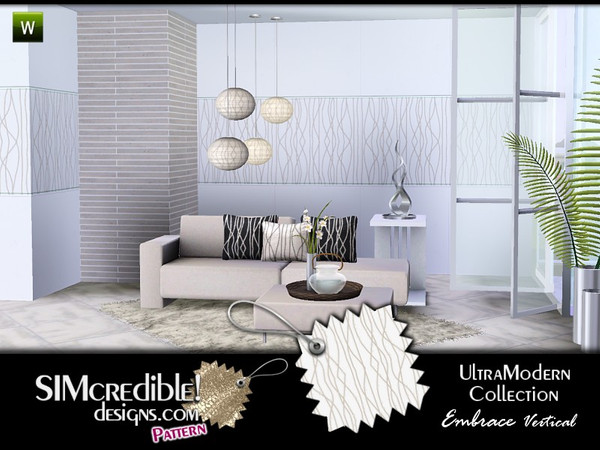 Sims 3 — Ultra Modern Embrace Vertical by SIMcredible! — by SIMcredibledesigns.com