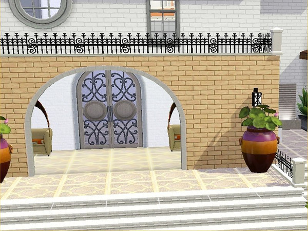 Sims 3 — whispy cream brick by whisperingsim — A cream brick pattern, found in masonry.