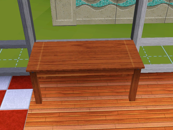 Sims 3 — Dining set_Table by redpandacub — This is the table for my first set. It costs $85, and can be found in the