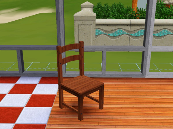 Sims 3 — DiningSet._Chair by redpandacub — This is the chair for my first dining set, so here goes. The chair has 182