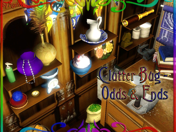 Sims 3 — Clutter Bug - Odds and Ends (UPDATED v2) by murfeel — The culmination of many months of playing with EA stuff
