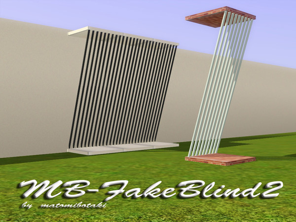 Sims 3 — MB-FakeBlind2 by matomibotaki — MB-FakeBlind2, use a column and place it as a fake blind or only a decorative