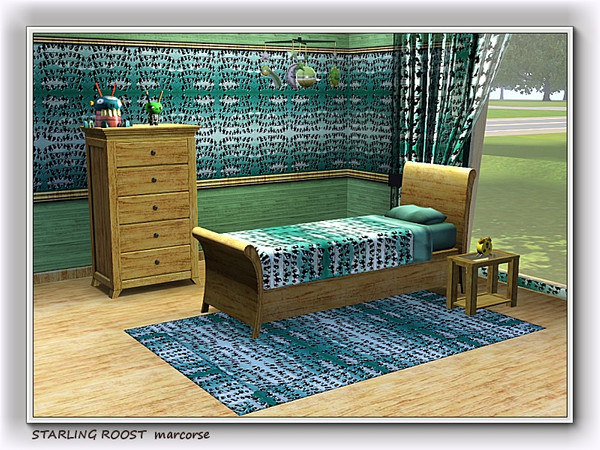 Sims 3 — Starling Roost pattern by marcorse — I have no idea of the provenance of this image, but it has been in my