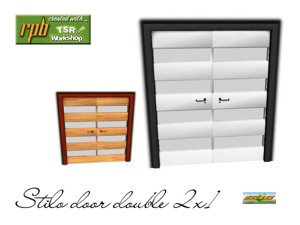 Sims 3 — S3C Stilo door double 2x1  by ruhrpottbobo — S3C Stilo door double 2x1 