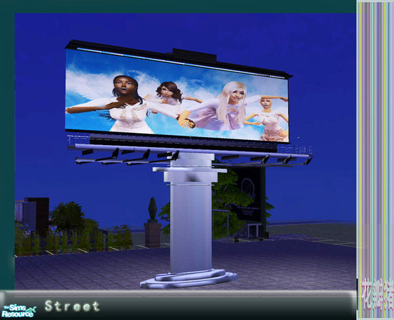 Sims 2 — Street - large billboard by huabanzhu — thanks for my dear Kate allowed me use her\'s textures! 