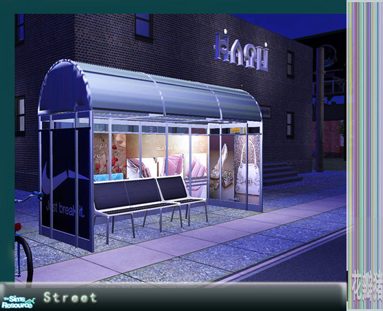 Sims 2 — Street - bus stop by huabanzhu — 